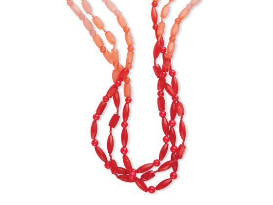 Premier Designs Spring Fever necklace in living coral. #necklaces #premierdesigns #jewelry #livingcolor #springjewelry #springstyles